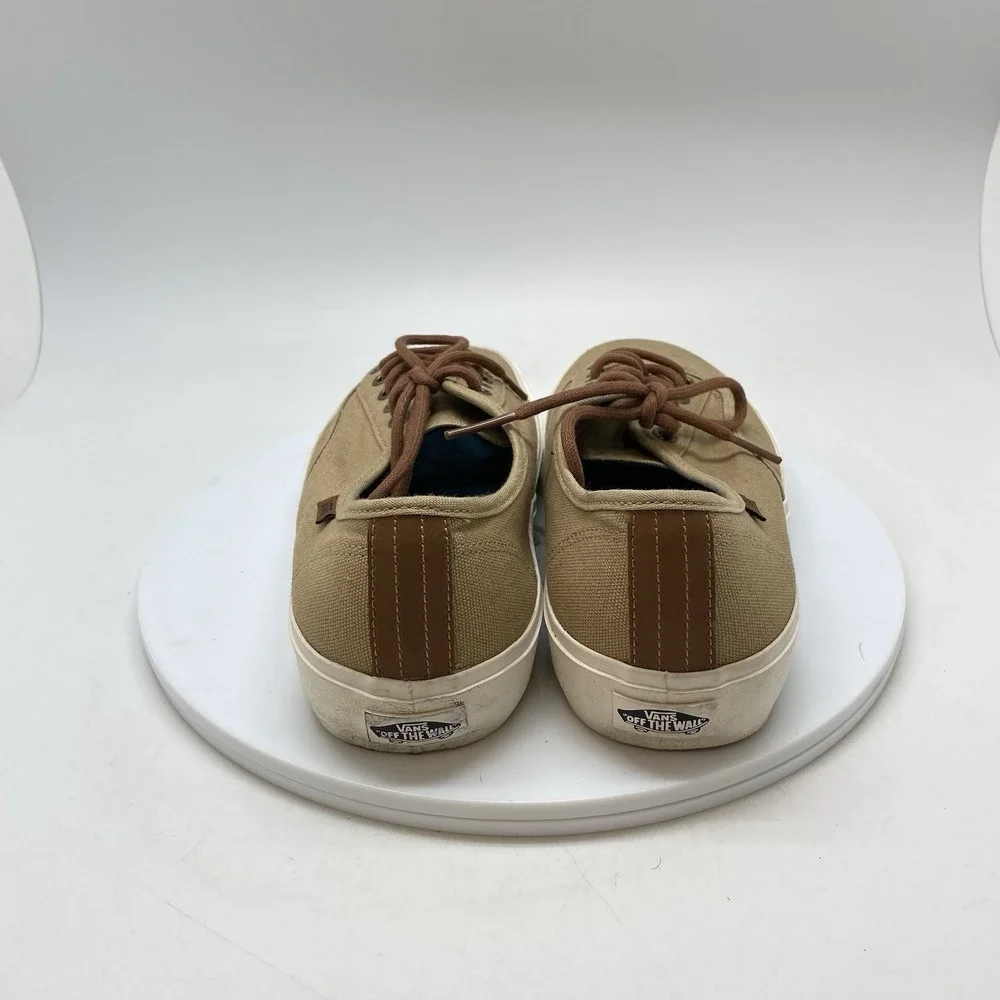 Vans Authentic Mens‎ 8.5 Tan Athletic Skateboard Aldrich Canvas TB9C Sneakers